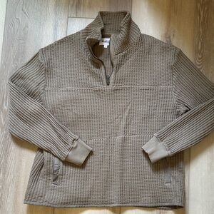 Mate the Label Organic Waffle half zip sweatshirt